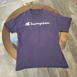 Champion Navy Blue Men T shirt
